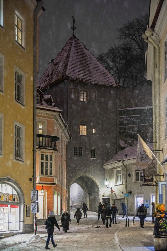 Заснеженный Таллинн.