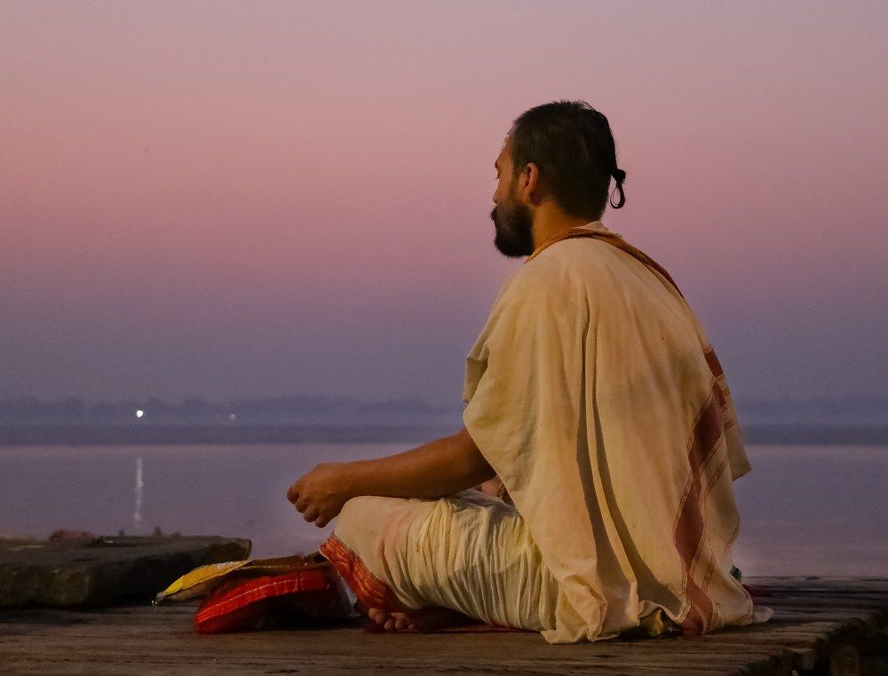 Soaking peace and serenity