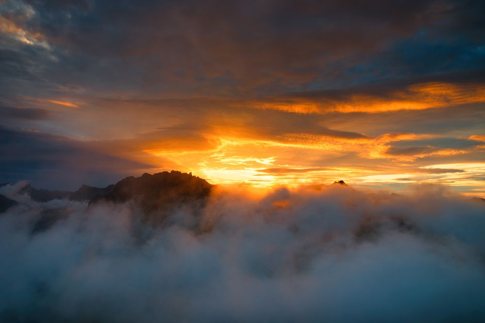 Закат с горы Флоя