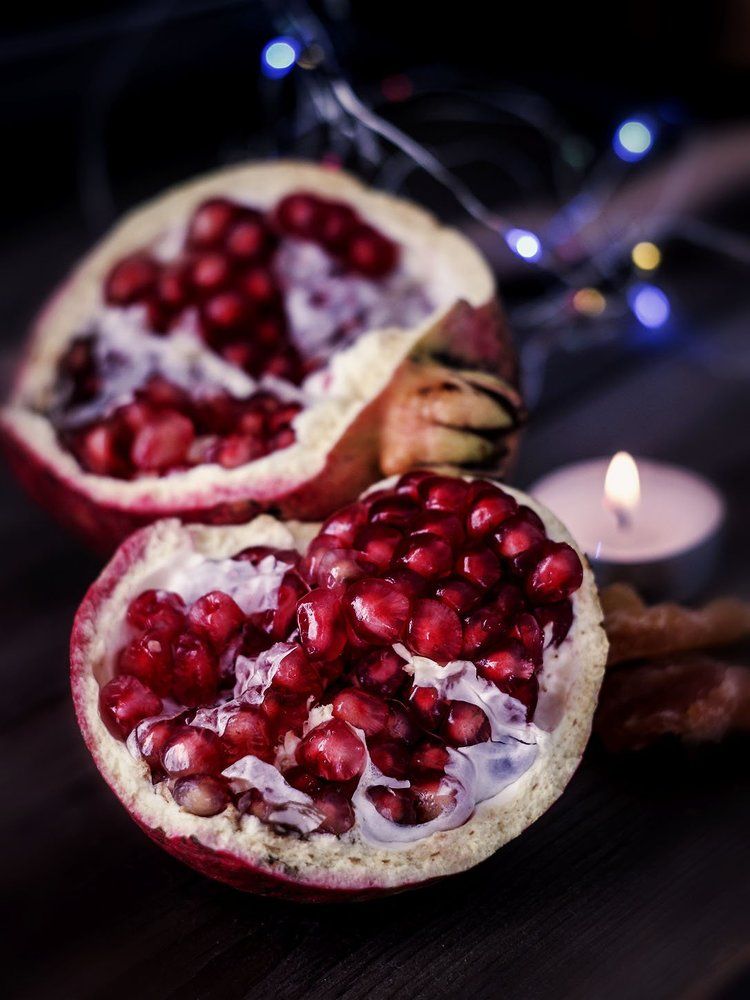 Pomegranates in winter