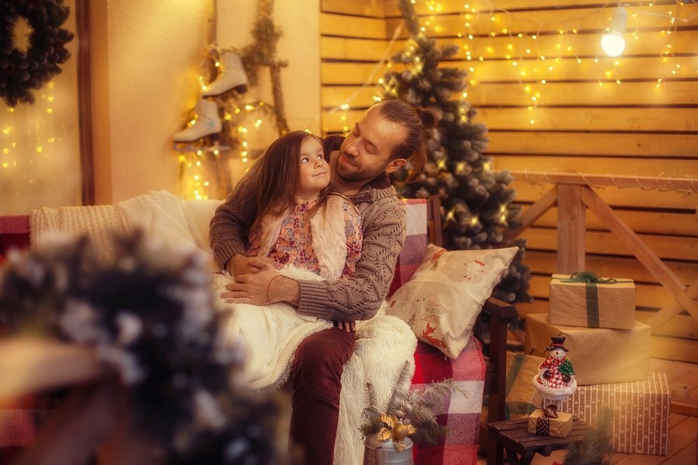 Waiting New Year with daddy