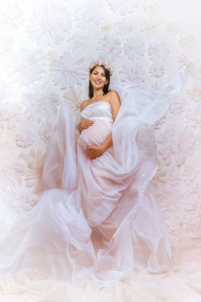 Беременная женщина - цветок жизни