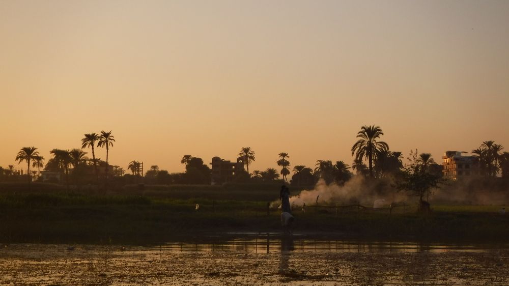 family on the Nile