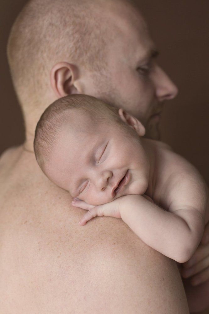 dad and son - first days together