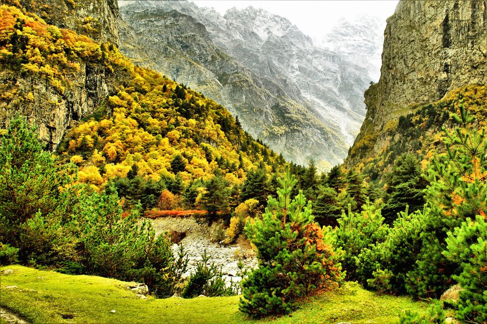 "Высоко в горах".