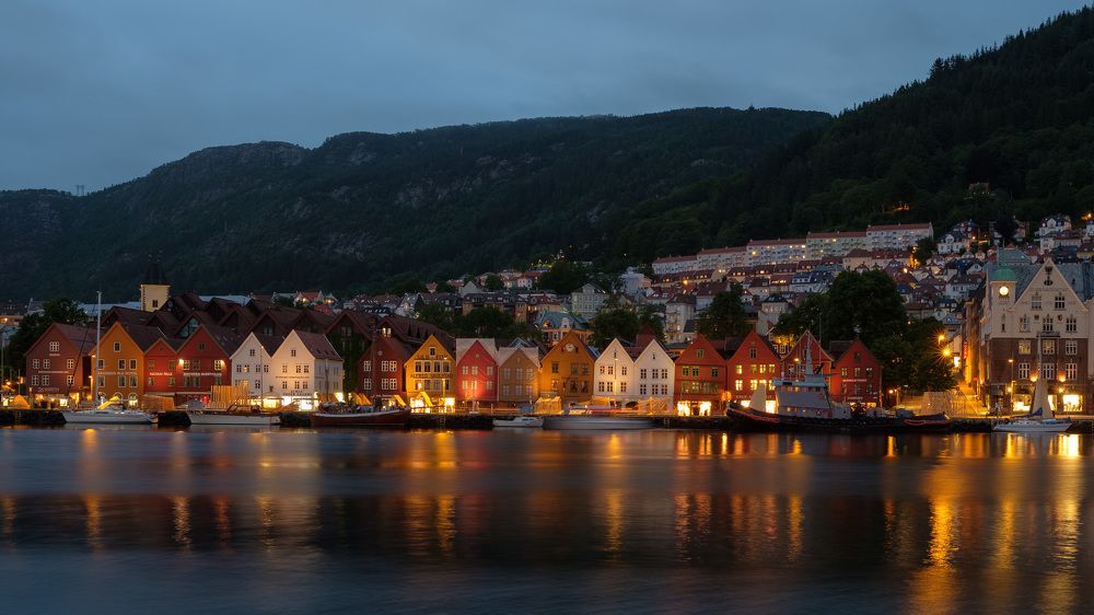 Берген. Набережная Брюгген.