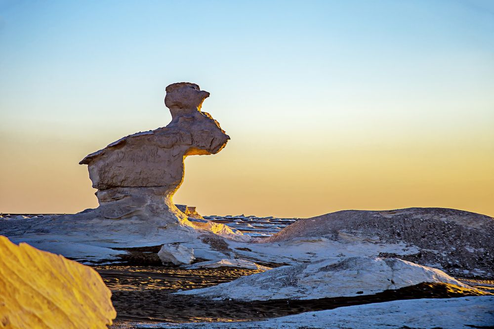 Rabbit Rock Shape in White Desert