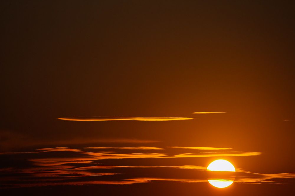 Sun limits the sky