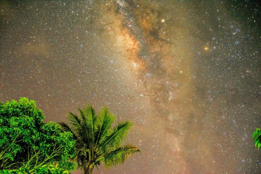 Milky way overhead