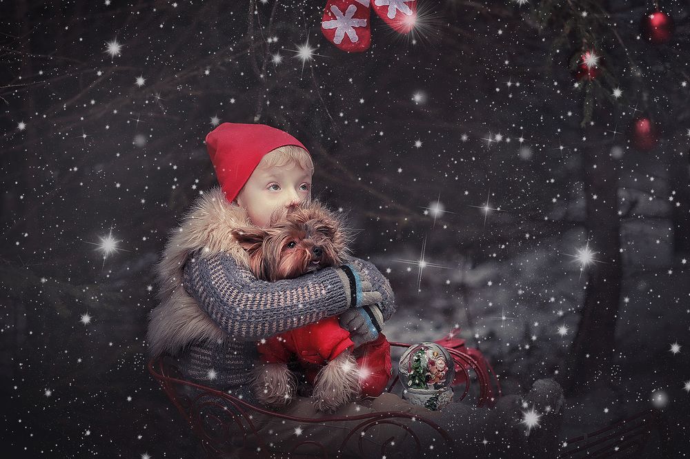 Новогодняя открытка для бабушки