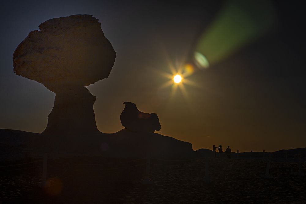 Sunset in White Desert