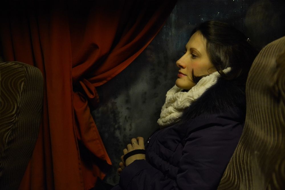 Девушка в маршрутке