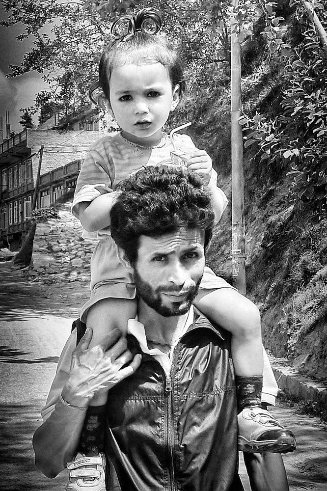 Вместе с папой...