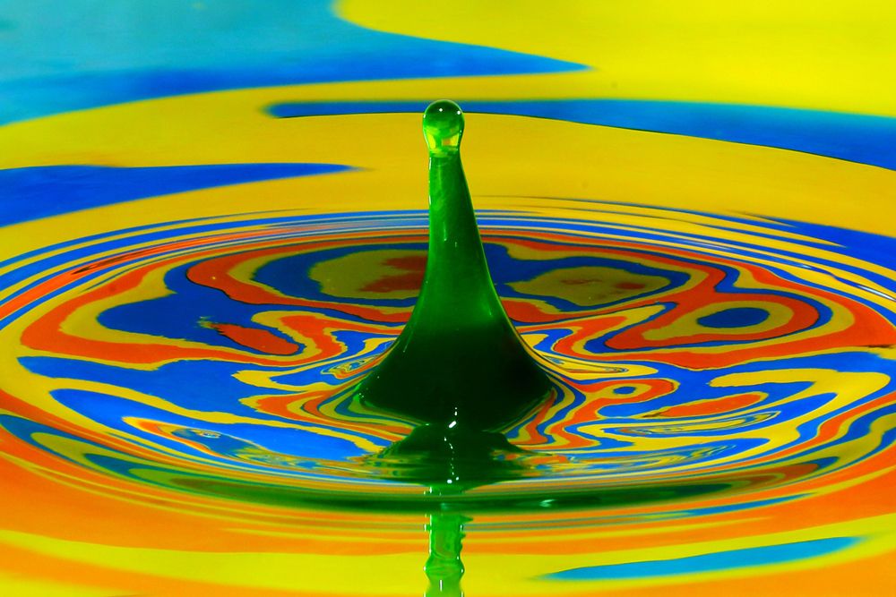 Colorful drop