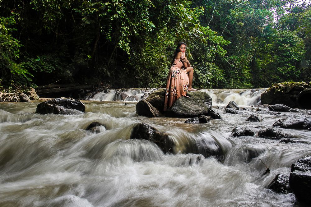 Waterfall Portrait