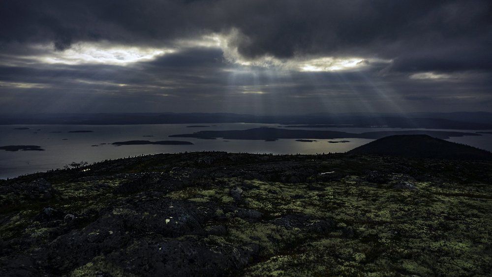 Сумеречные лучи.