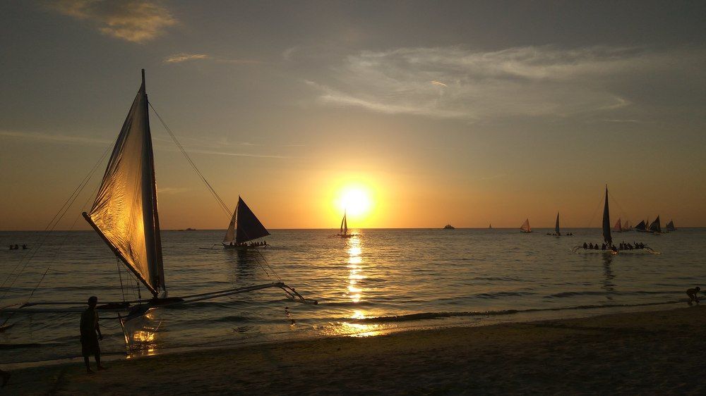 Sunset at Boracay Beach