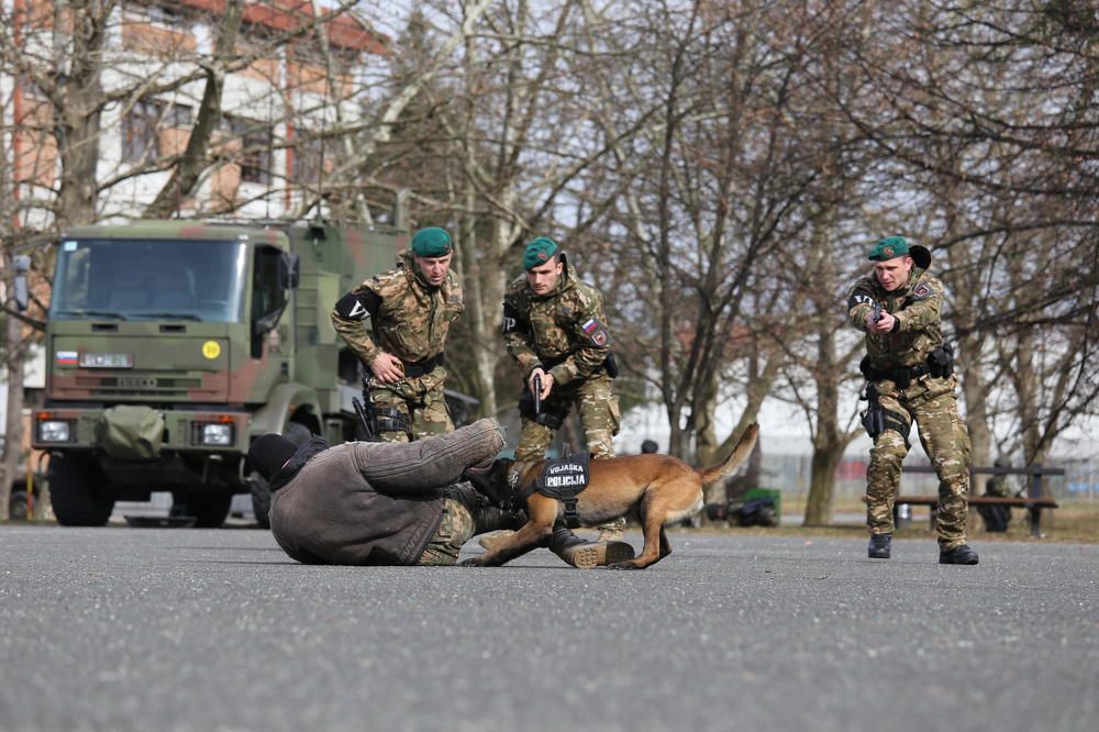 Military police in action