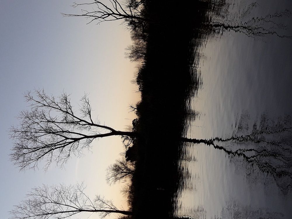 Atardecer en el rio