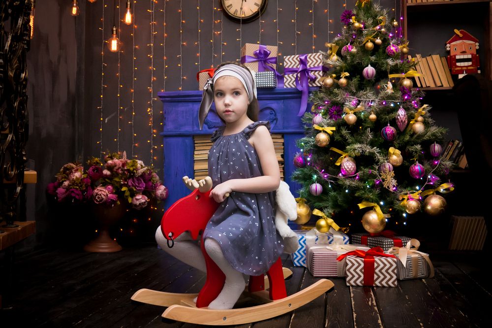 В новогодний вечер.