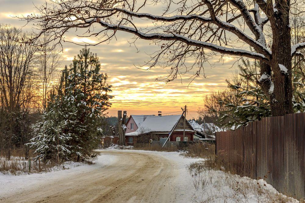 Зимняя деревня