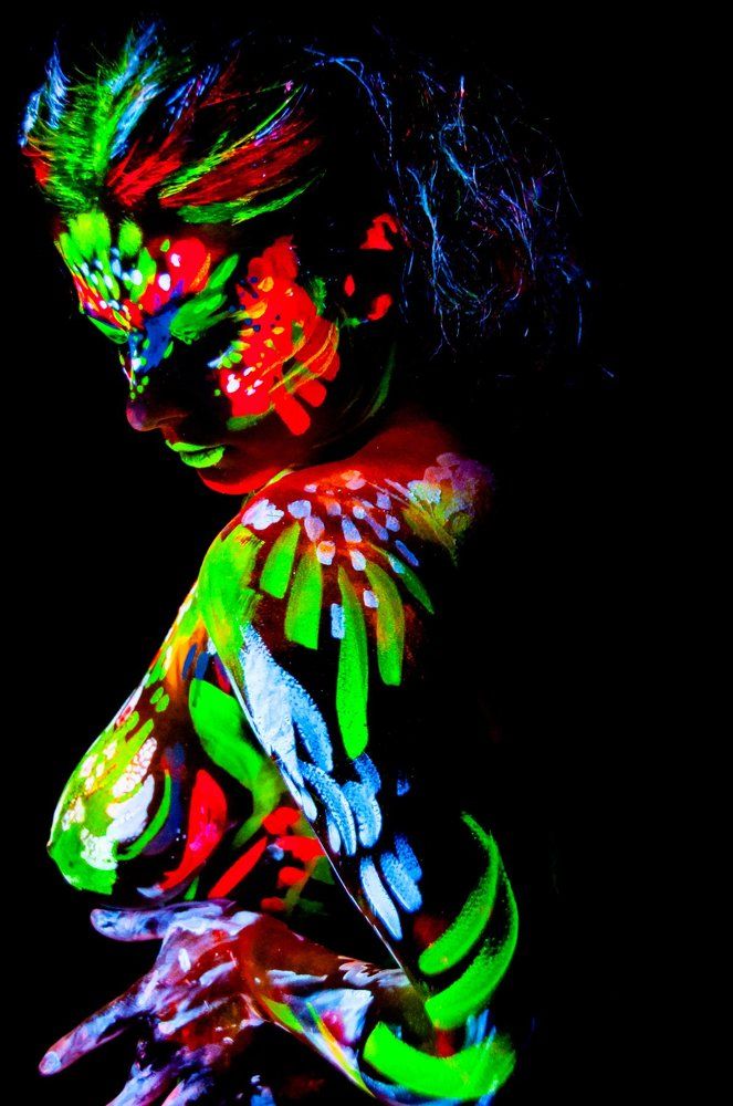 Neon face