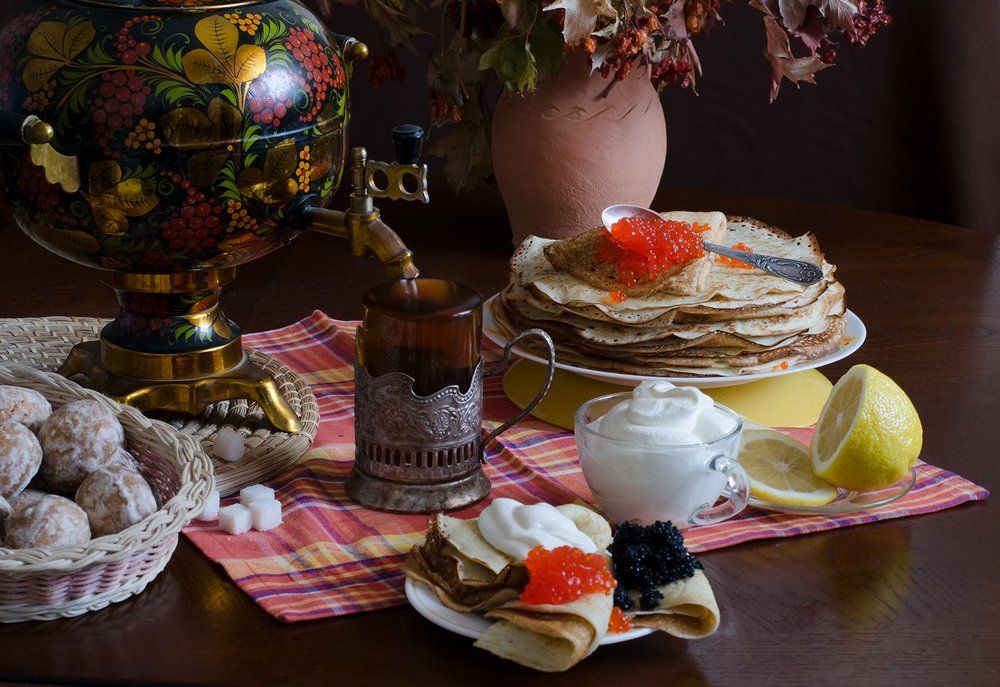 Чай с блинами