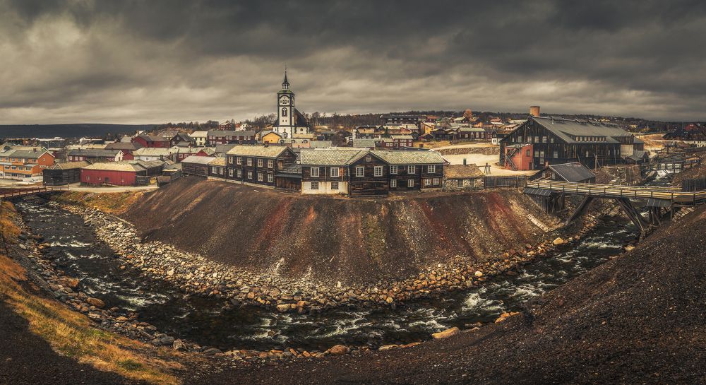 Original mining town Røros in Norway