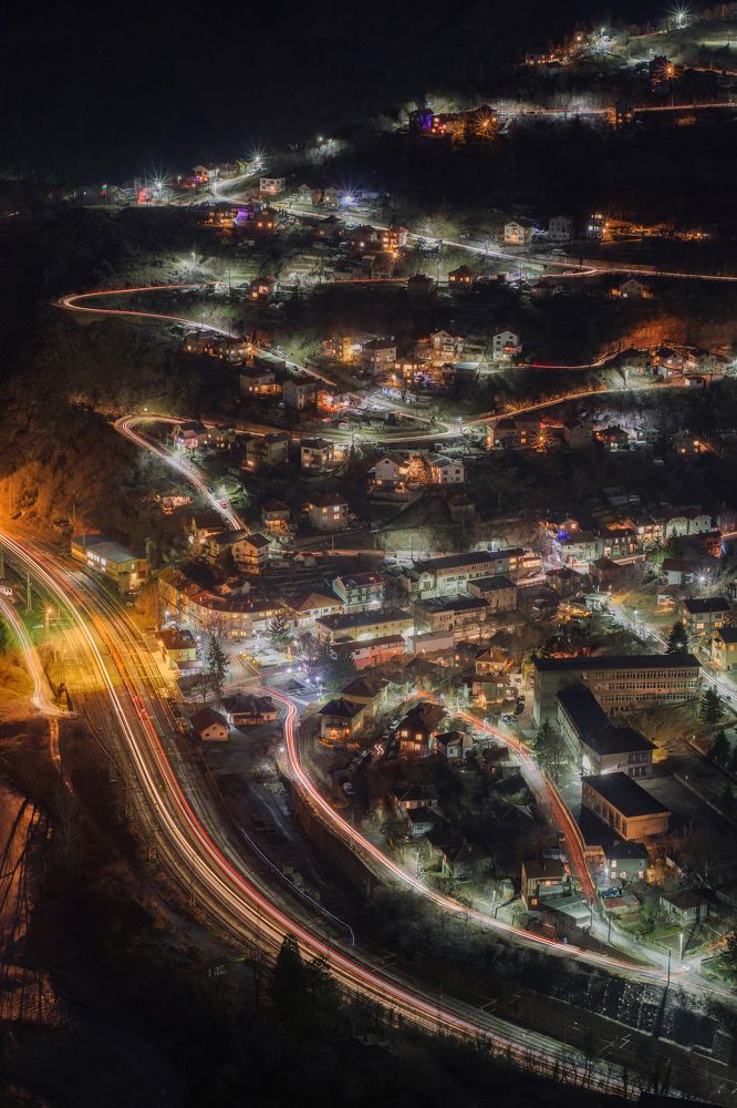 Bov Station at night