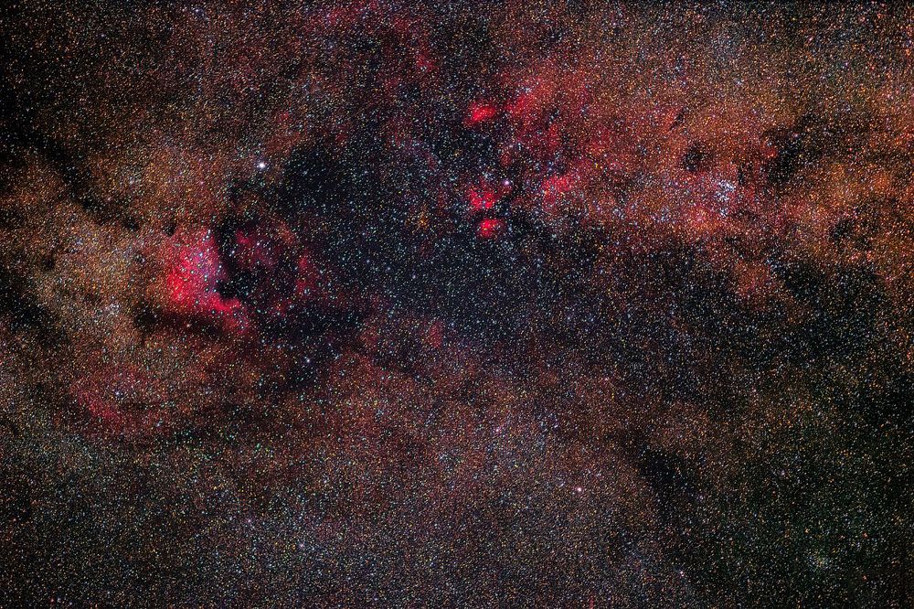 Участок Млечного Пути в созвездии Лебедь