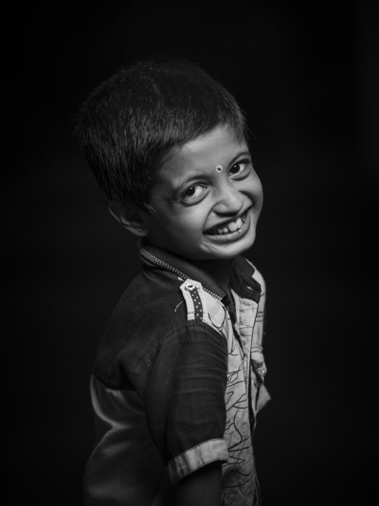 A smiley kid