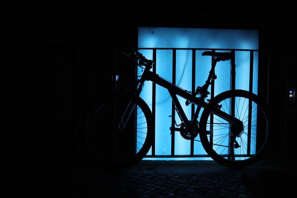 A bike in the light