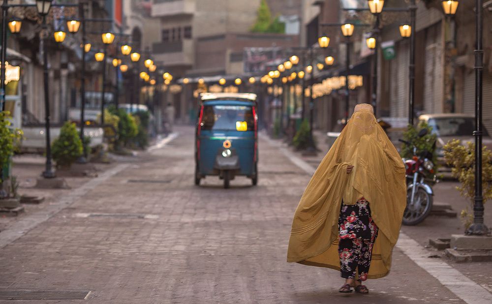 A walk in historical street