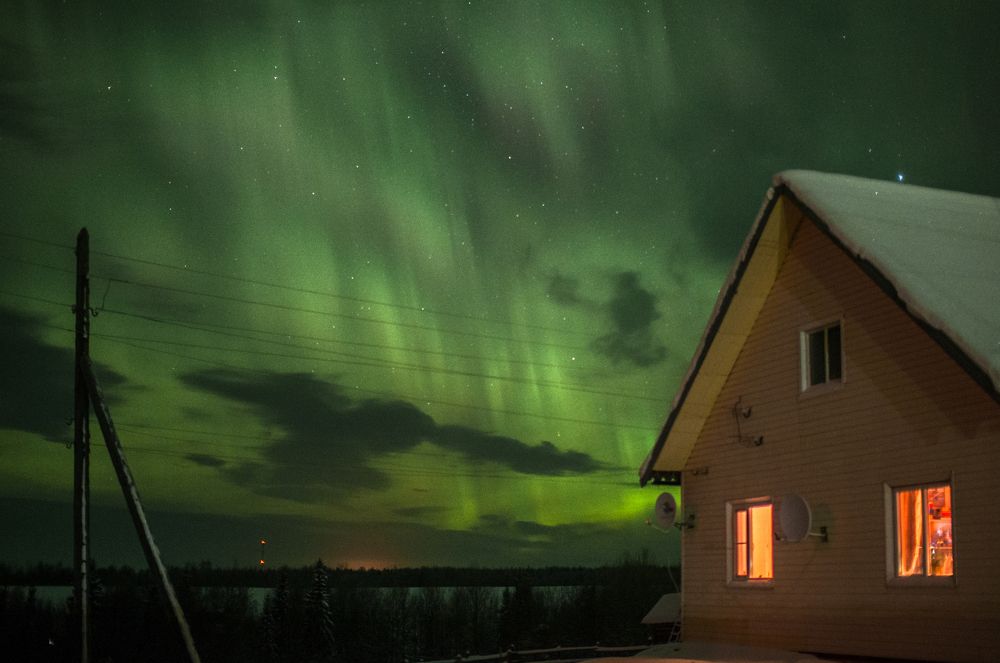 Аврора, не отходя от дома.