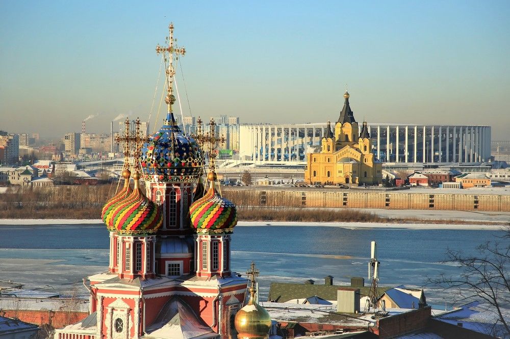 Зимний день в Нижнем Новгороде