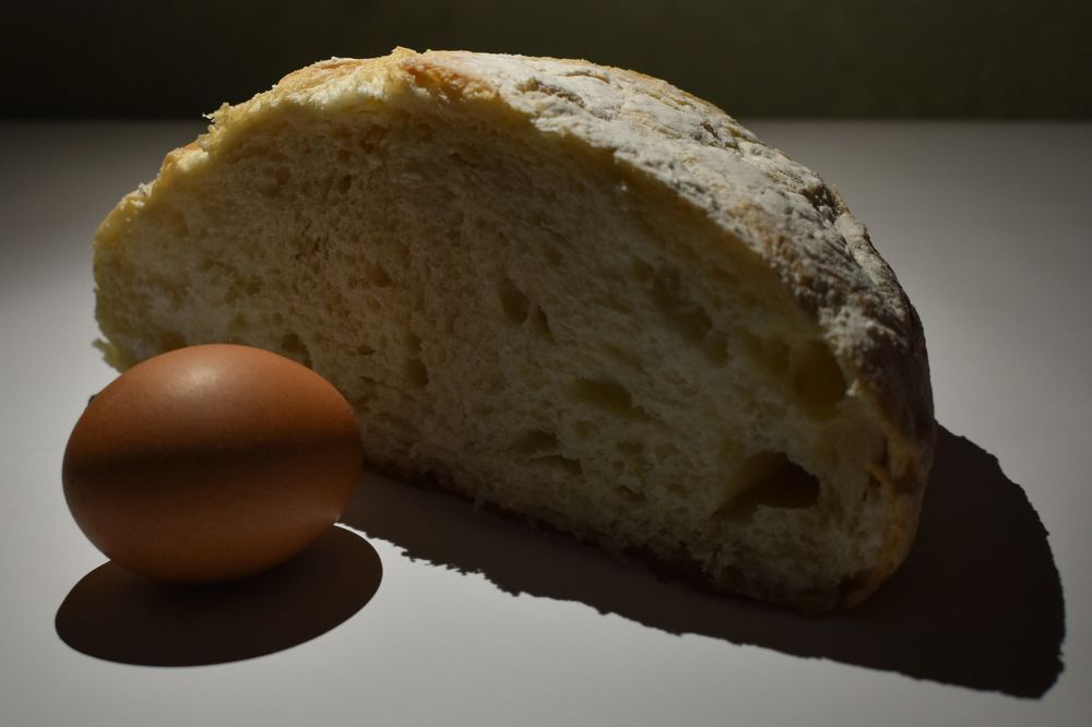 Хлеб и яйцо