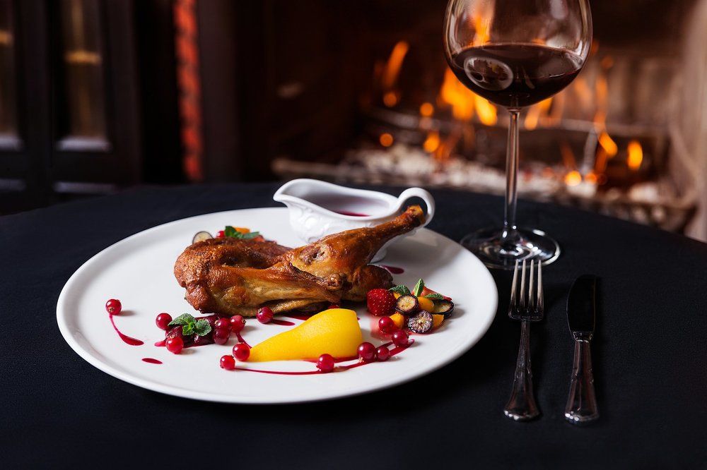 Утка у камина