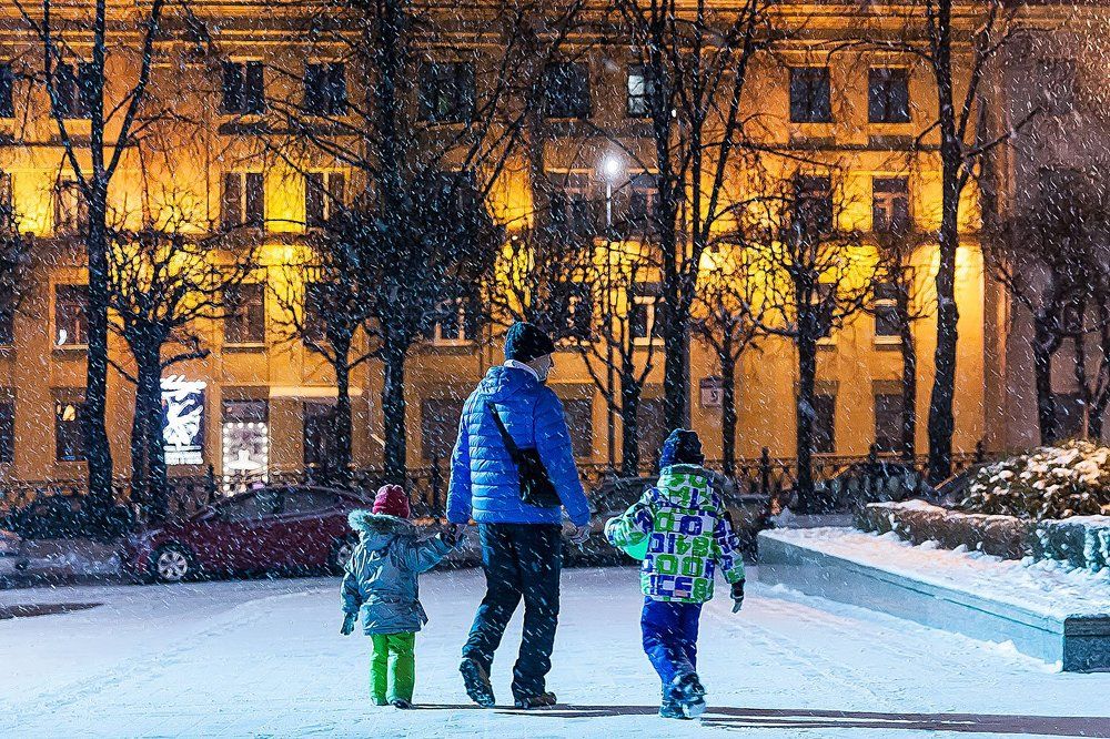 С папой в любую погоду интересно