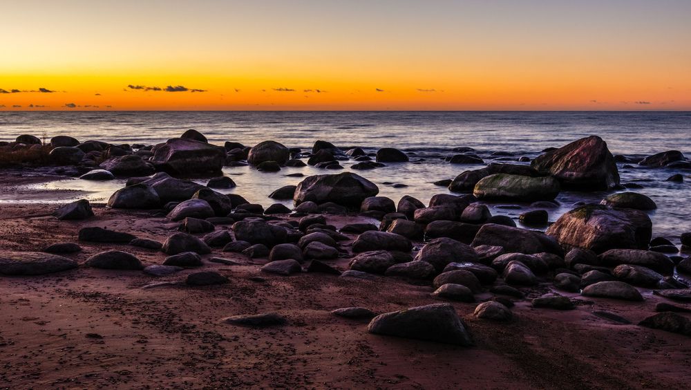 Sunset at the Baltic Sea.