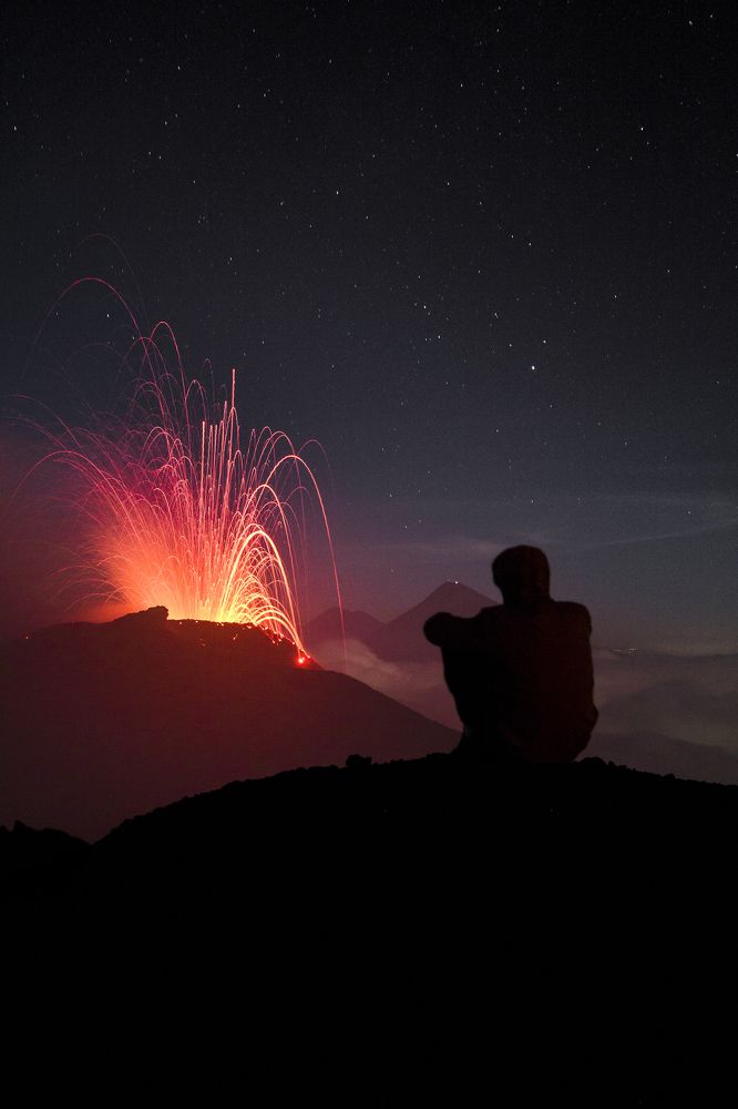 Front row seat at natures volcano cinema