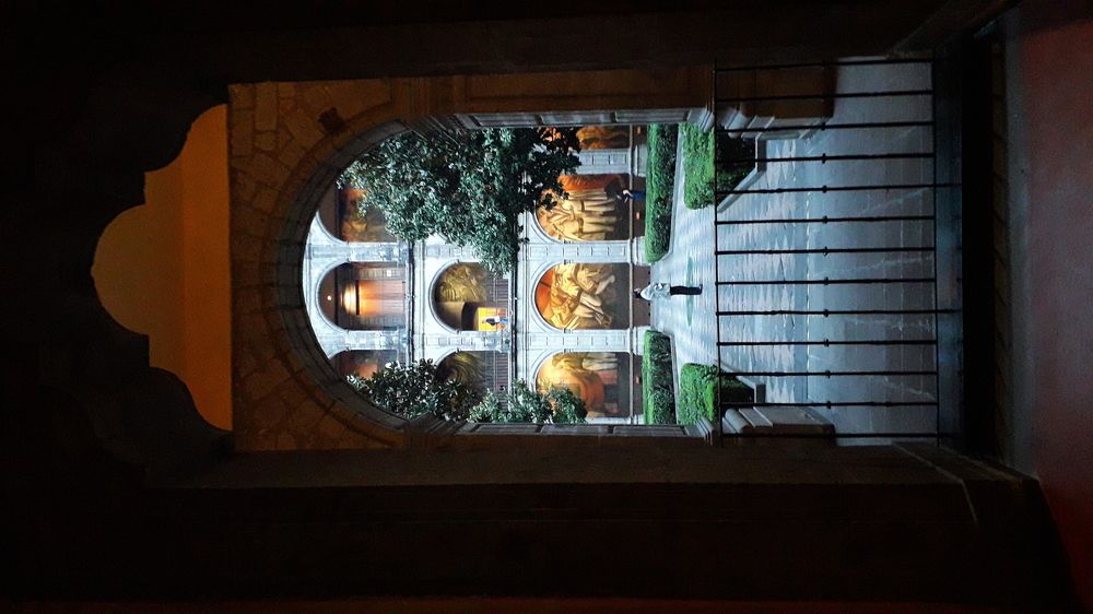 An evening at San Idelfonso  museum