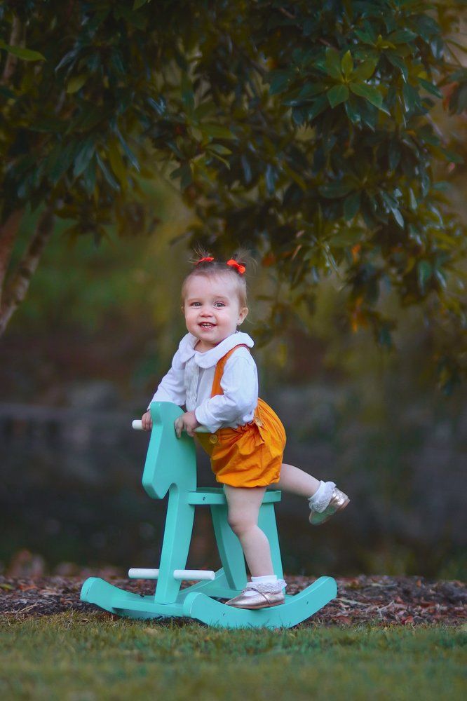 I take my rocking horse everywhere