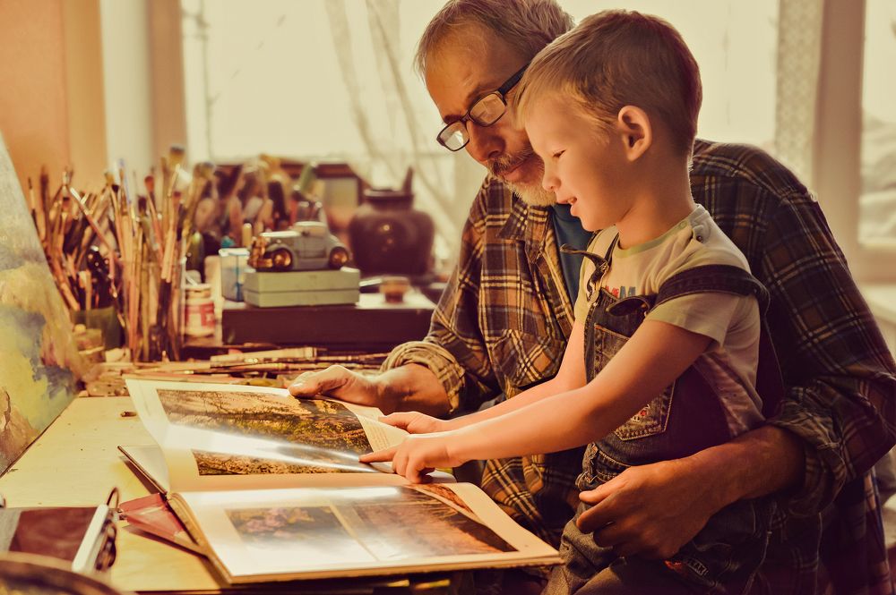 В мастерской у деда