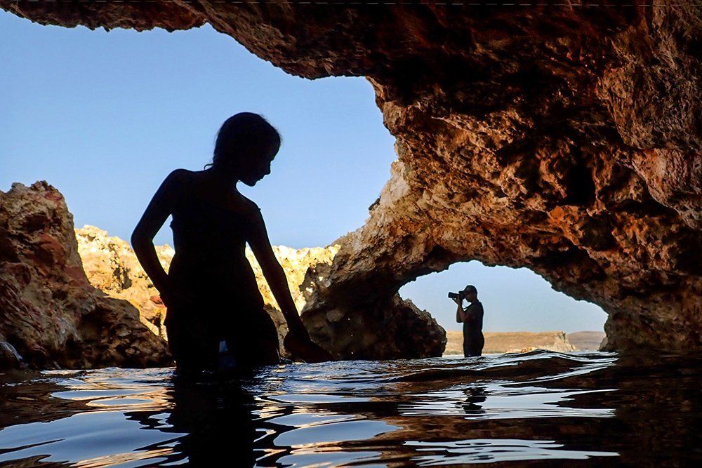 Ιn the cave of the seal.