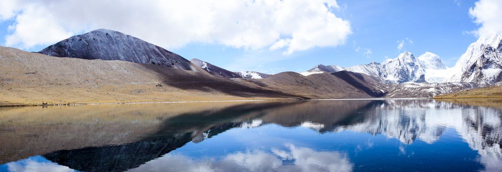 Reflections of Gurudongmar Lake