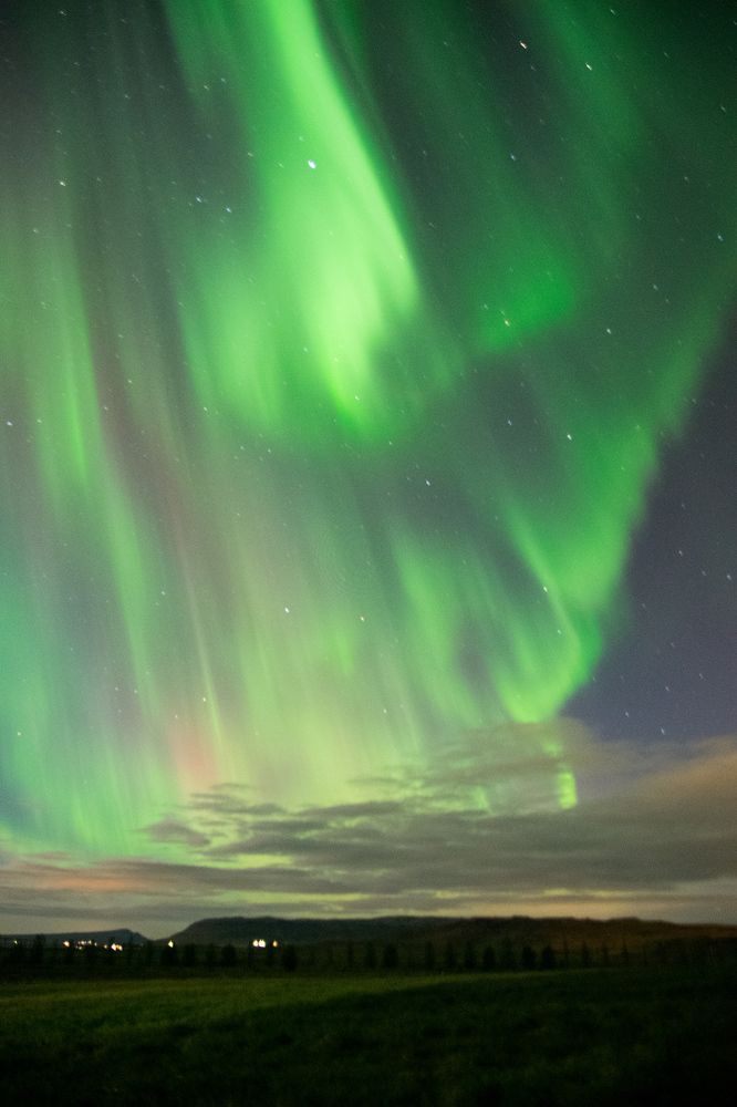 Северное сияние в Исландии