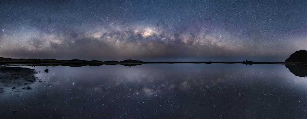 Milky way reflections