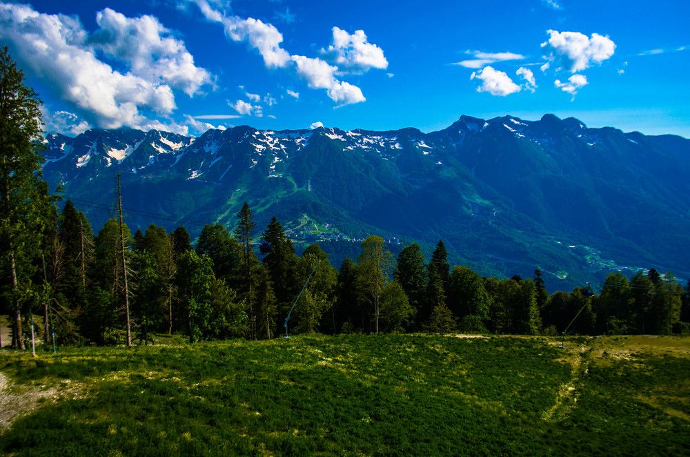 Роза Плато со стороны склона Лаура