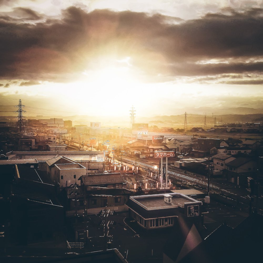 Apocalyptic morning in Komatsu city