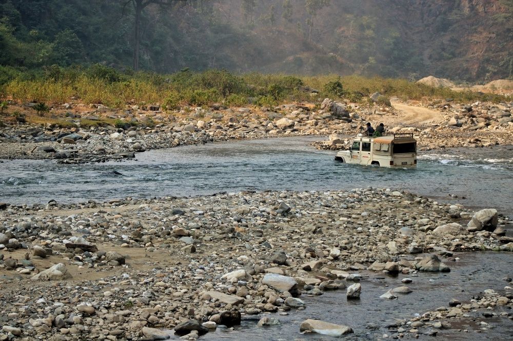 Road in village of nepal
